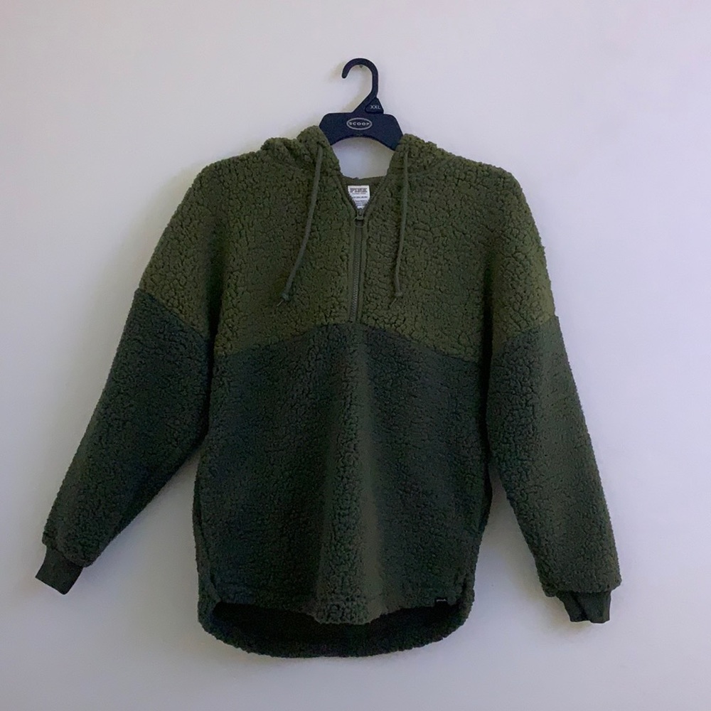 Ladies oversized Sherpa hoodie